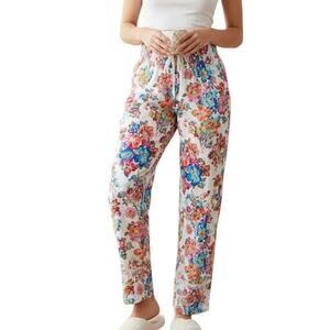 Vera Bradley Floral Print Wide Leg Floral Print Palazzo Pants, M
